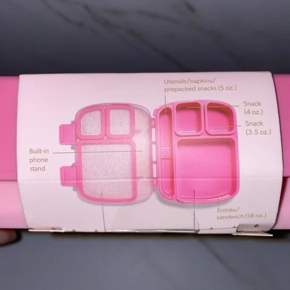 Paris Hilton Bento Lunch Box Pink Glitter - Picture 2 of 7